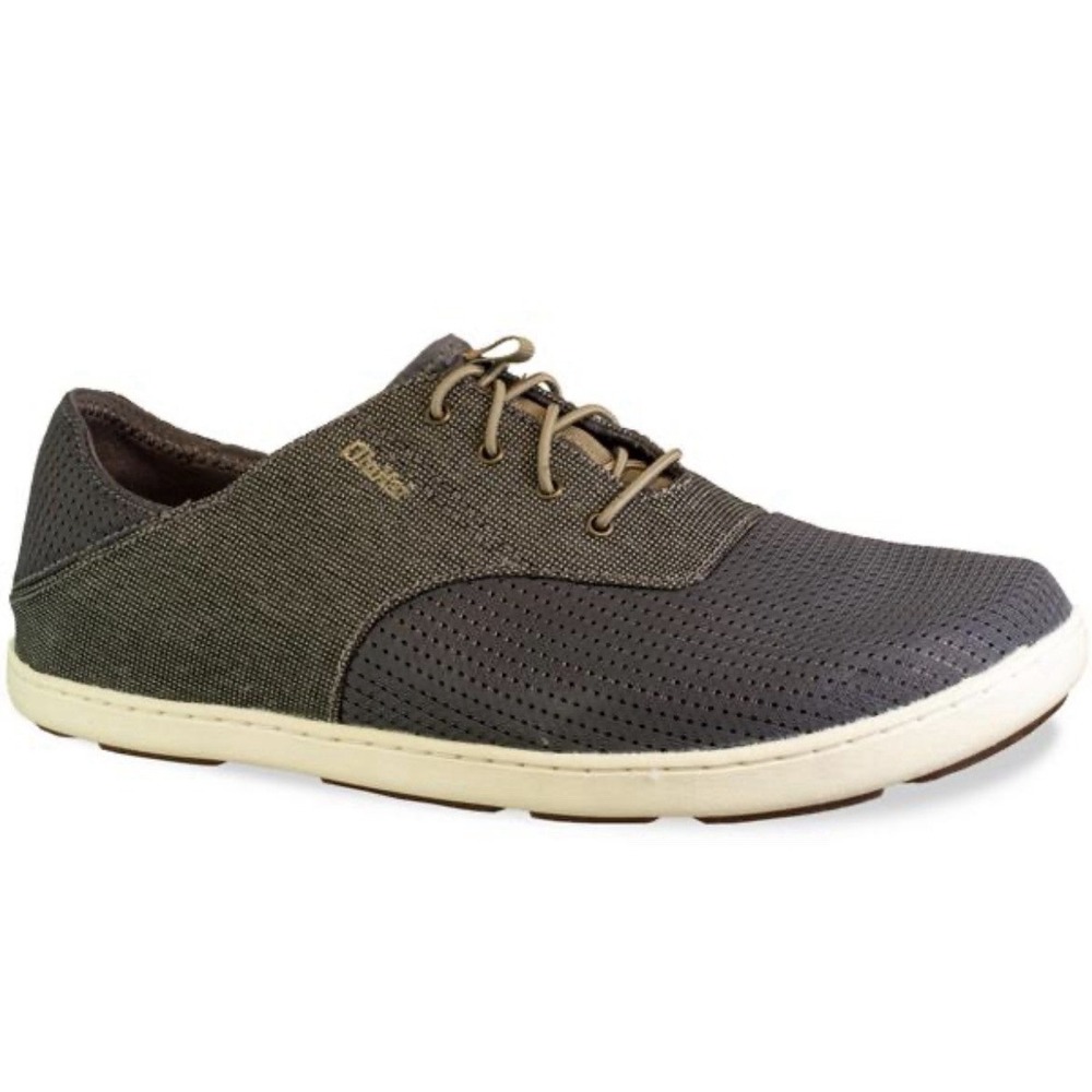 OluKai Nohea Moku Men's Black Grey Water Boat Shoes Sneakers 10.5 EU 43.5 Casual